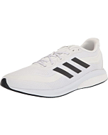 adidas Men's Supernova + Running Shoe, White/Core Black/Dash Grey, 4