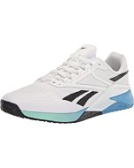 Reebok Men's Nano X2 Cross Trainer, White/Essential Blue/Hint Mint, 9.5