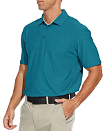 YAMANMAN Mens Golf Shirts Performance Dry Fit Moisture Wicking Casual Collared Golf Polo Shirts Short Sleeve Quick Dry Aquamarine