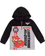 Disney Pixar Cars Lightning McQueen Little Boys Fleece Hoodie Grey / Black 6