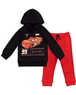 Disney Pixar Cars Lightning McQueen Toddler Boys Fleece Hoodie & Pants Set 2T