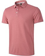 YUEZOON Men's Performance Short Sleeve Golf Polo Shirts Casual Moisture Wicking Quick Dry Collared Athletic T-Shirts (Pink, Medium)