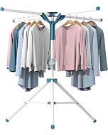 Tripod Clothes Drying Rack Folding Indoor, Portable Drying Rack Clothing and Height-Adjustable