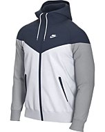 Nike Sportswear Windrunner Hooded Windbreaker Men's Jacket (Navy/White, XX-Large)