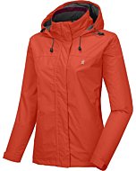 Little Donkey Andy Women’s Waterproof Rain Jacket Lightweight Outdoor Windbreaker Rain Coat Shell for Hiking, Travel Orange XL