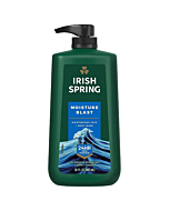 Irish Spring Men's Body Wash with Pump, Moisture Blast, Men's Shower Gel, 30 Oz Pump