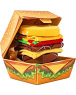 Funny Food Burger Socks Box - Novelty Funny Food Socks Birthday Gag Chirstmas Gifts for Men Women Teen Boys 2 Pairs