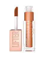 Maybelline New York Lifter Gloss High Shine Lip Gloss with Hyaluronic Acid, Bronzed, 19 Gold