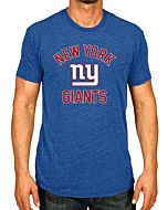 Team Fan Apparel NFL Gameday Adult Pro Football T-Shirt, Lightweight Tagless Semi-Fitted Football T-Shirt (New York Giants - Blue, Adult Medium)