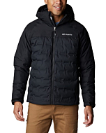 Columbia Men's Grand Trek II Down Hooded Jacket, Black, Large