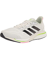 adidas Men's Supernova + Running Shoe, White/Black/Solar Green, 6.5