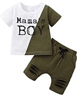 18 Months Boy Clothes Toddler Baby Boy Clothes Summer Mamas Boy Outfits Cotton Bermuda Shorts Set Playwear Cute 24 Month Boy Clothes