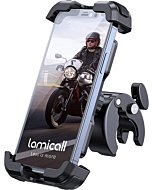 Bike Phone Holder - Upgrade Quick Install Handlebar Clip for Bicycle Scooter, Cell Phone Clamp for iPhone 14 Pro Max / 13 / 12, Galaxy S10 and More 4.7 - 6.8" Phone