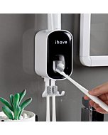 iHave Toothbrush Holders Bathroom Accessories, Smart Home Products Tooth Brushing Holder with Automatic Toothpaste Dispenser Bathroom Organizer