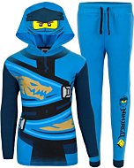 LEGO Ninjago Boys Pants Sets, Ninjago Pullover Hoodie Tee and Pants Sets for Boys (Blue, Size 4)