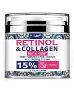 Retinol Cream for Face, Anti-Aging Facial Moisturizer with Hyaluronic Acid and Collagen, Retinol Moisturizer for Face and Neck, Wrinkle Cream for Women and Men, Day and Night Anti-Aging Moisturizing Cream – For All Skin Types