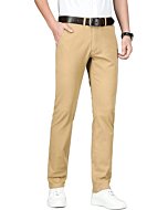 ESSYSHE Men’s Slim Fit Chino Pants Stretch Casual Khaki Pants for Men 011Khaki A34X28