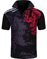 IGEEKWELL Men's Polo Shirts Short Sleeve Golf Shirt for Men Casual Printed Tennis T-Shirt Fashion Slim Fit Pure Color Shirts Purple Red