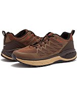 HI-TEC Destroyer Low Men’s Hiking Shoes, Lightweight Trail Running Shoes for Men - Dark Brown Tan, 8.5 Medium