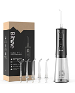 Bitvae Water Flosser Professional for Teeth , Portable 300ML Water Teeth Cleaner Picks , 3 Cleaning Modes 6 Jet Tips , IPX7 Waterproof , USB Rechargeable Water Dental Picks for Cleaning