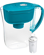 Brita Metro Water Filter Pitcher with SmartLight Filter Change Indicator, BPA-Free, Replaces 1,800 Plastic Water Bottles a Year, Lasts Two Months, Includes 1 Filter, Small - 6-Cup Capacity, Turquoise