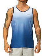 Men's quick-dry tank top in Navy Gradient, perfect for workouts at the gym, running, or training.