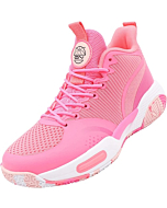 Beita Tennis Shoes Basketball Sneakers Men Breathable Sports Shoes Anti Slip, Pink, 7