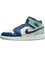 Jordan Youth Air Jordan 1 Mid GS 554725 413 Blue Mint - Size 6Y