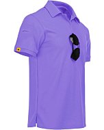 IGEEKWELL Mens Golf Polo Shirt Short Sleeve Fast Dry Tennis T-Shirts Running Sport Tactical Shirts 012-Purple 2XL