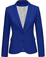 LookbookStore Blazer Jackets for Women Casual Blazers for Women Fashion 2022 Jacket Suit Work Office Two Buttons Blazer Jacket Suit Office Clothes Size Medium Women Blue Blazer Size 8 Size 10