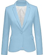 LookbookStore Blazer Jackets for Women Casual Blazers for Women Fashion 2022 Jacket Suit Notched Lapel Work Office Blazer Jacket Suit 2022 Office Size Medium Women Blazer Airy Blue Size 8 Size 10