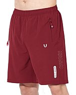 NORTHYARD Men's Athletic Hiking Shorts Quick Dry Workout Shorts 7" Lightweight Sports Gym Running Shorts Basketball Training WineRed M