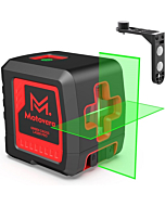 Laser Level, 100 feet Self Leveling Laser Level, Green Cross Line Self leveling, 4 Brightness Adjustment, Manual Self leveling and Pulse Mode, IP54 Waterproof Battery Carrying Bag Included