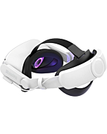 Head Strap for Oculus Quest 2 with Rechargeable Battery Pack, AMVR 6000mAh VR Fast Charging Power, Flippable and Adjustable Elite Strap for Counter Balance and Extend Playtime in VR