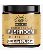 Solabela Coffee Organic Mushroom Coffee 80gm with Shiitake and Maitake Mushrooms, Great Tasting Arabica Instant Coffee, Includes