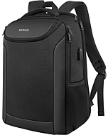 Laptop Backpack for Men, TSA Business Travel Backpack Water Resistant with USB Charging Port, Slim Durable Anti Theft College School Computer Bookbag for Men Women Fits 15.6 Inch Laptop, Black