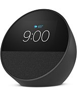 All-new Amazon Echo Spot (2024 release), Smart alarm clock with vibrant sound + Alexa, Black