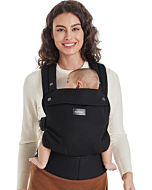 Momcozy Baby Carrier Newborn to Toddler - Ergonomic, Cozy and Lightweight Infant Carrier for 7-44lbs, Effortless to Put On, Ideal for Hands-Free Parenting, Enhanced Lumbar Support, Black