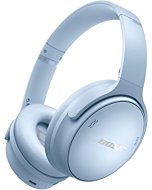 Bose QuietComfort 45 SE headphones in Moonstone Blue with plush earcups for comfortable wear.