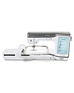 Brother Stellaire 2 Innov-is XJ2 Sewing Machine with Disney embroidery designs displayed on a touchscreen.