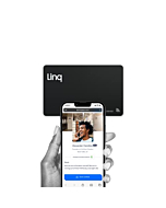 Linq Digital Business Card - Smart NFC Contact and Networking Card (Matte Black)