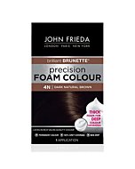 John Frieda Precision Foam Color, Dark Natural Brown 4N, Full-coverage Hair Color Kit, with Thick Foam for Deep Color Saturation