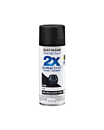 Rust-Oleum 334020 Painter's Touch 2X Ultra Cover Spray Paint, 12 oz, Flat Black