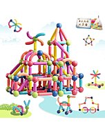 Boys Girls Toys Age 4-5,Little Boy Girl Toys Magnetic Blocks Sticks Tiles Construction Building, Learning Education Stem Preschool Toddler Kids Toys for 3+ Year Old, Montessori Toys for Toddlers Gifts