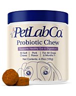 PetLab Co. Probiotics for Dogs, Support Gut Health & Seasonal Allergies - Pork Flavor Soft Chew - 30 Soft Chews - Packaging May Vary