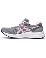 ASICS Women's Gel-Contend 7 Running Shoes, 5.5, Sheet Rock/Pink Salt