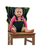 The Original Easy Seat Portable High Chair (Black) - Quick, Easy, Convenient Cloth Travel High Chair Fits in Your Hand Bag So That You Can Have It with You Everywhere for a Happier, Safer Toddler