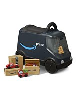 Amazon Delivery Van Ride On Toy for Kids, Blue Toddler Ride on Toy for Ages 2+, Amazon Exclusive