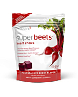 HumanN SuperBeets Heart Chews - Nitric Oxide Production for Daily Blood Pressure Support & Circulation - Grape Seed Extract & Non-GMO Beet Energy Chews - Pomegranate Berry Flavor, 60 Count