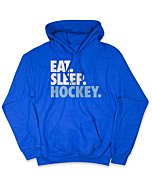 Hockey Standard Sweatshirt | Eat Sleep Hockey | Royal | Adult Small